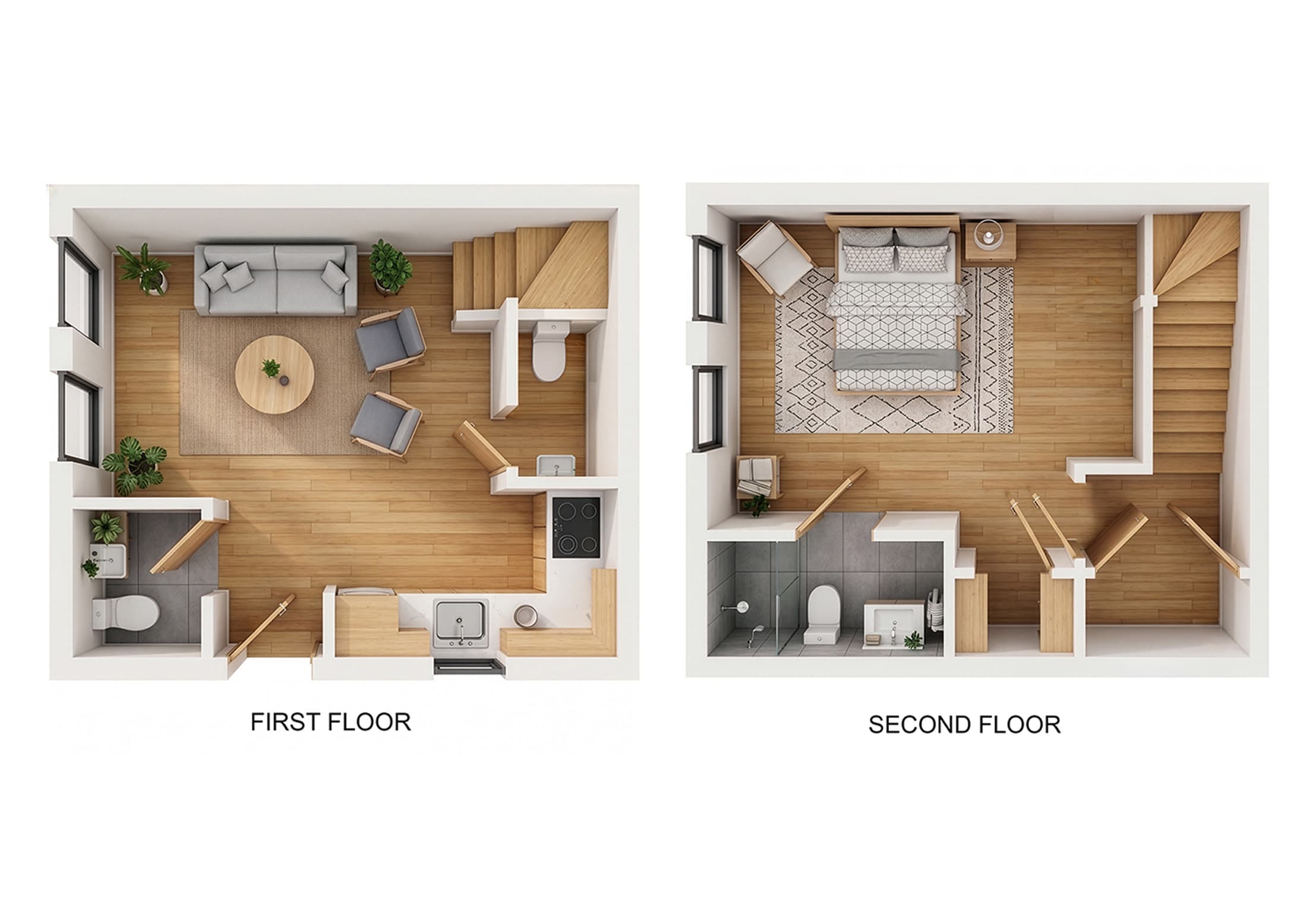 Real estate floor plan example